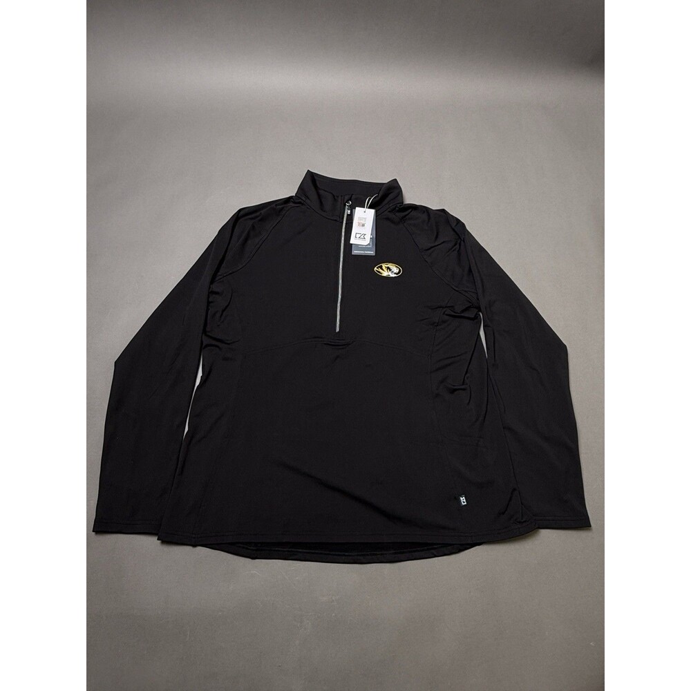 CUTTER & BUCK TRAVERSE WOMEN'S 1/4 Zip PULLOVER Mizzou  Tigers LOGO XL NWT New